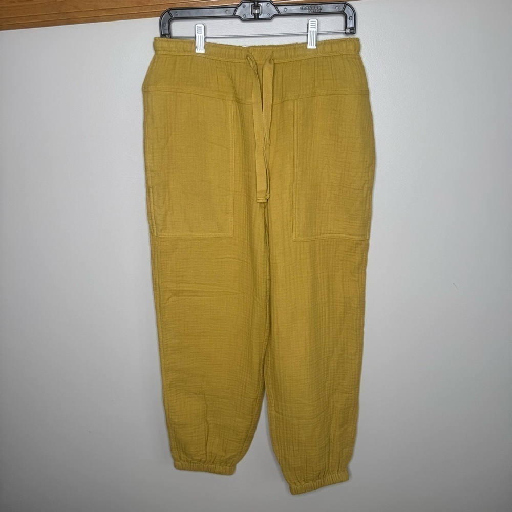 Madewell earthen Gold Lightspun Pull-On Mid-Rise Jogger Pants S